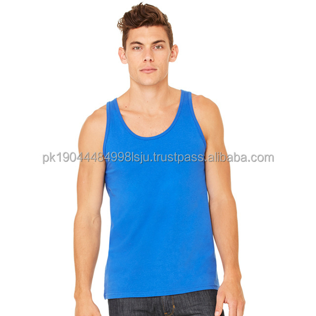 BAMBOO | Soft Bamboo Jersey Vest Casual Gym Singlets Summer Custom Bodybuilding Fitness Tank Top Gym Vest Mens