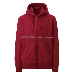 Custom Men's Heavy Weight Quarter-Zip Fleece Hoodie Pullover sweatshirt featuring drawstring Hoodie quarter-zip placket