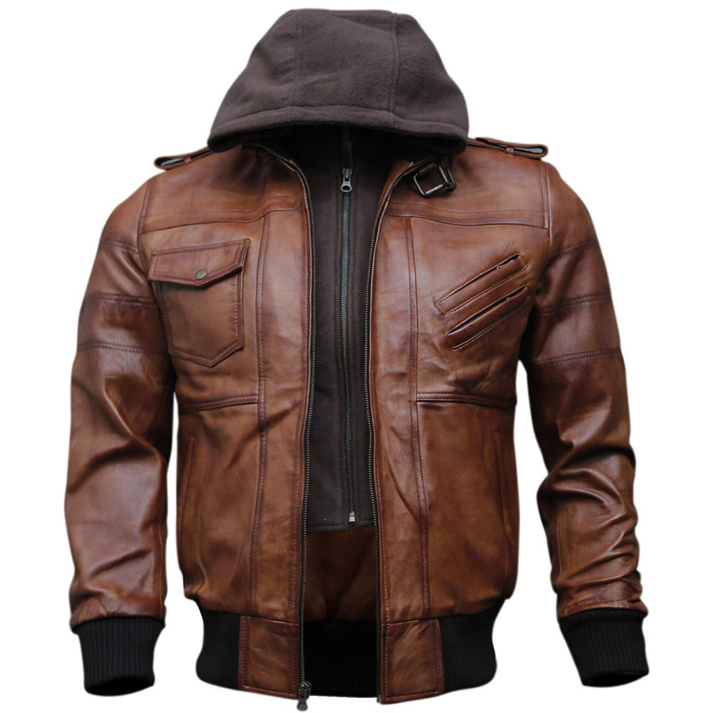 Autumn Winter Men's Casual Zipper Leather Jacket Men Long Sleeve Leather Fashion Jacket For Men Latest Jacket