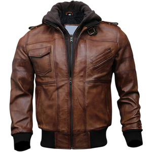 Autumn Winter Men's Casual Zipper Leather Jacket Men Long Sleeve Leather Fashion Jacket For Men Latest Jacket