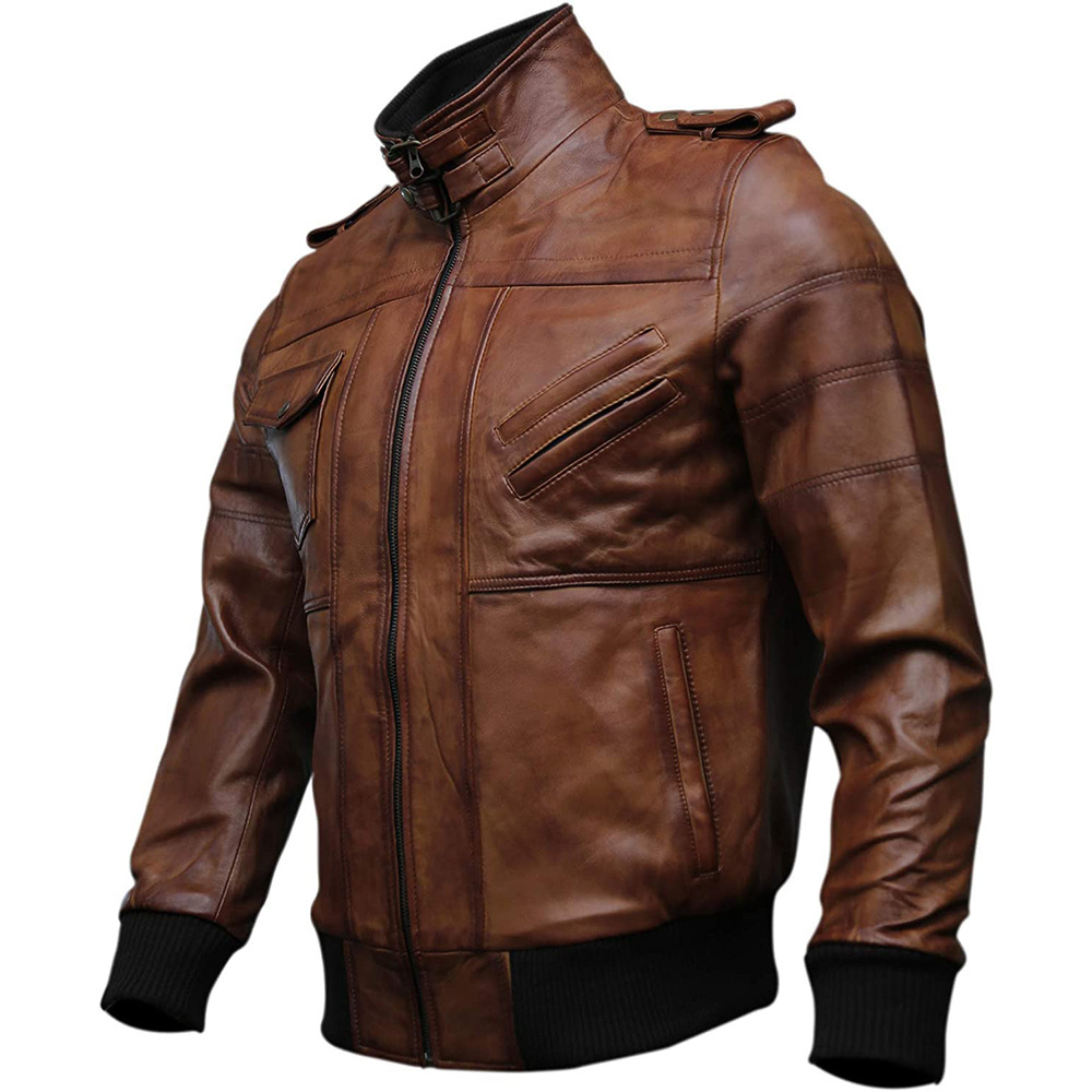 Autumn Winter Men's Casual Zipper Leather Jacket Men Long Sleeve Leather Fashion Jacket For Men Latest Jacket