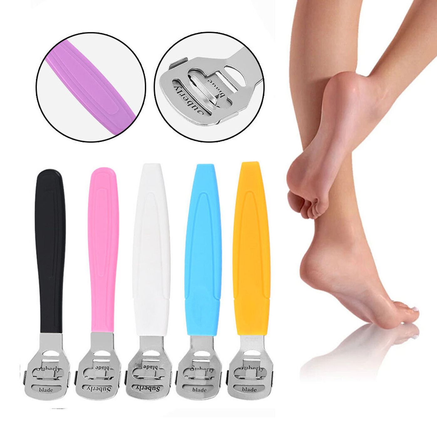 Foot Rasp Callus Remover Scrubber Hard Dead Rough Skin Dual Pedicure Handle Only Foot Rasp Callus Remover Scrubber Skin Remover