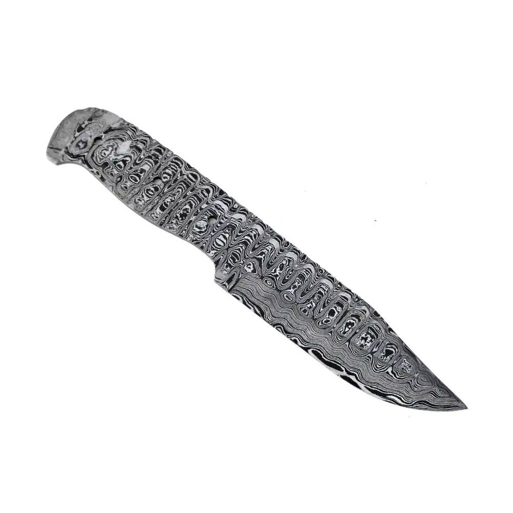 Hot Selling Handmade Damascus Steel Handle Blank Blades For Sale / Latest Design Forge Damascus Steel Blank Blade For Knives