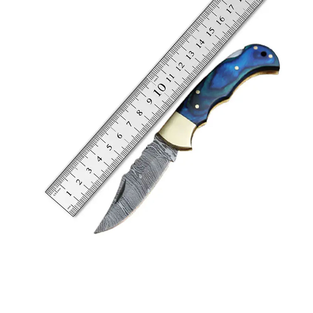 Wholesale Hot Selling Full Damascus Steel Folding Knife Outdoor Working For Factory Direct Supply Online Sale