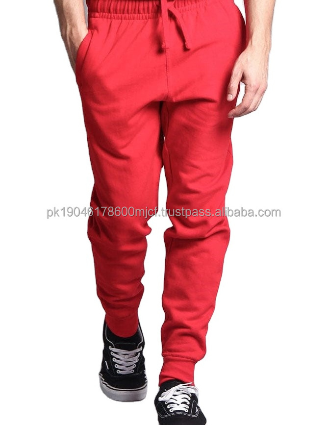 Custom Logo Color Men Heavy weight GSM Elastic Sports Trousers Gym Running Joggers Pants Cotton Polyester Fabric