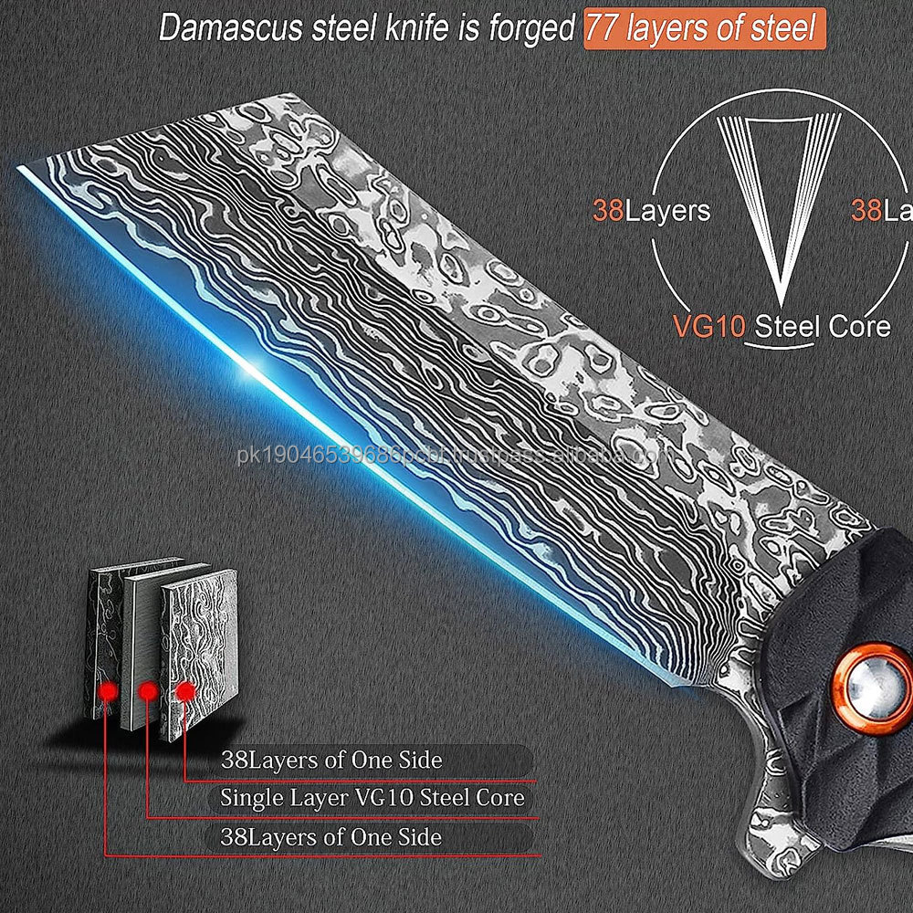 2024 New Style Folding Camping Knife Unique style Damascus steel made best folding Knives For Online Selling