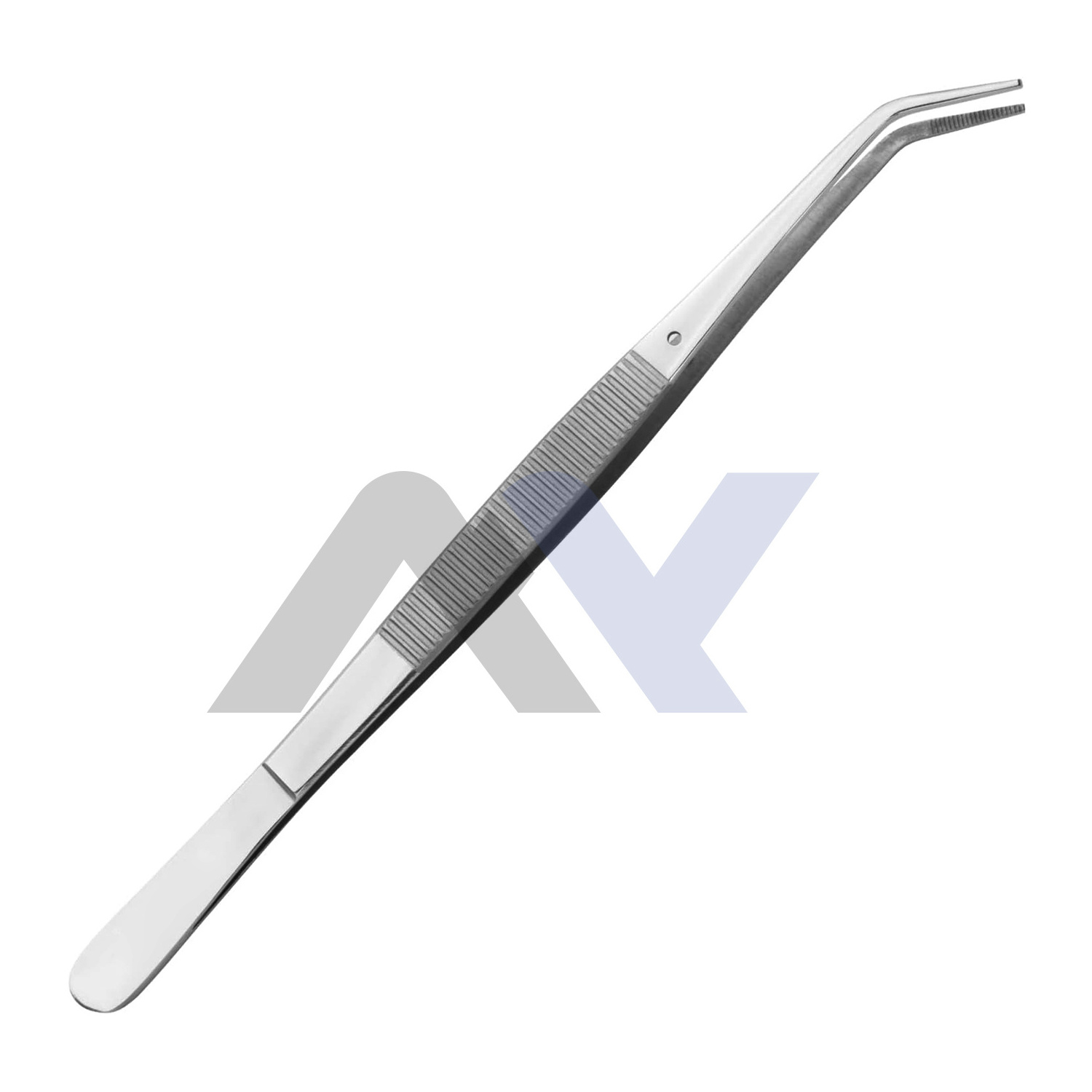 Dental College Tweezer Stainless Steel Curved Serrated Tip Multipurpose Forceps Oral Care Denture Teeth Cleaning