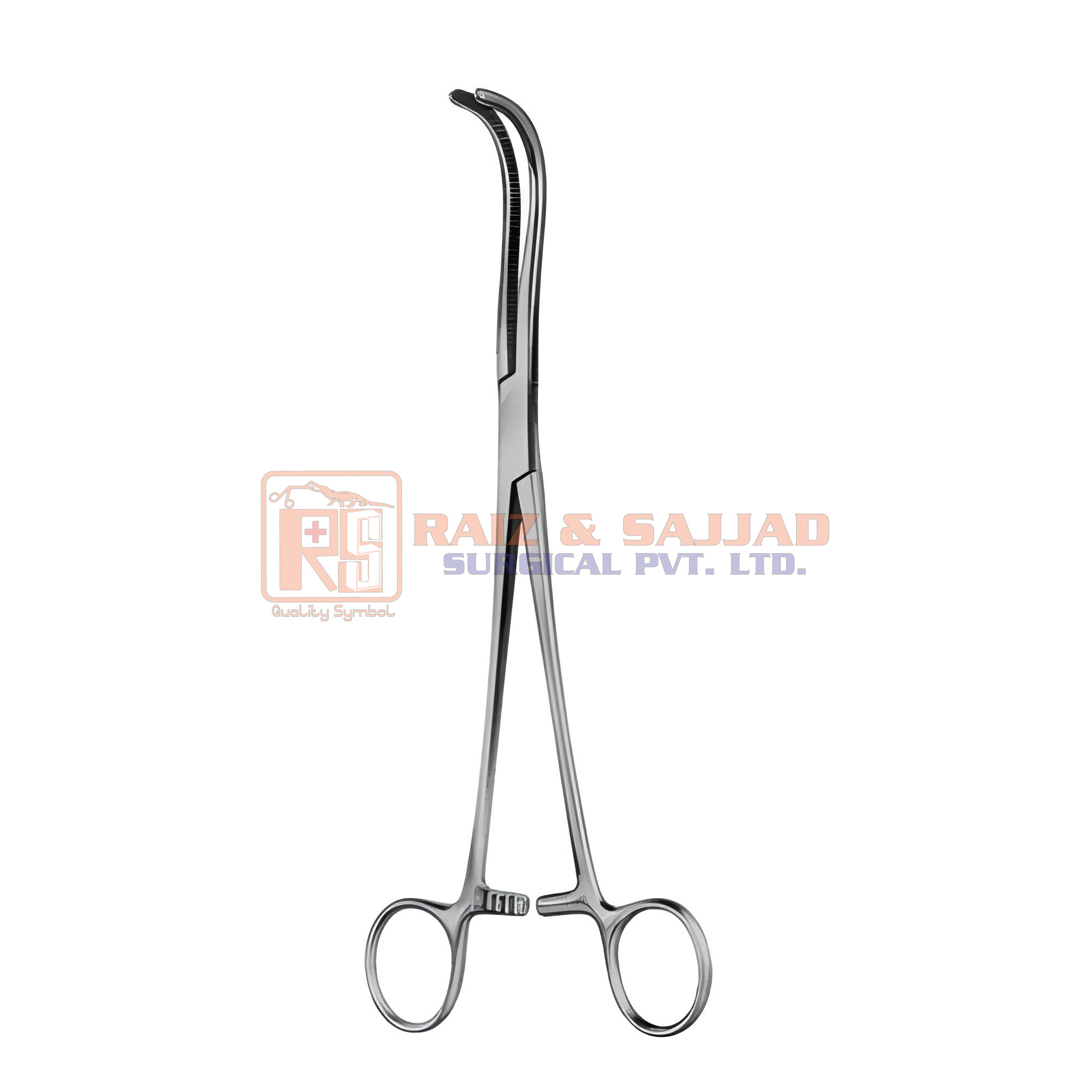 Top-Notch Quality Guyon Kidney Pedicle Clamp Haemostatic Forceps 23cm, Stainless Steel, ISO, CE, Approved and Custom Sizes