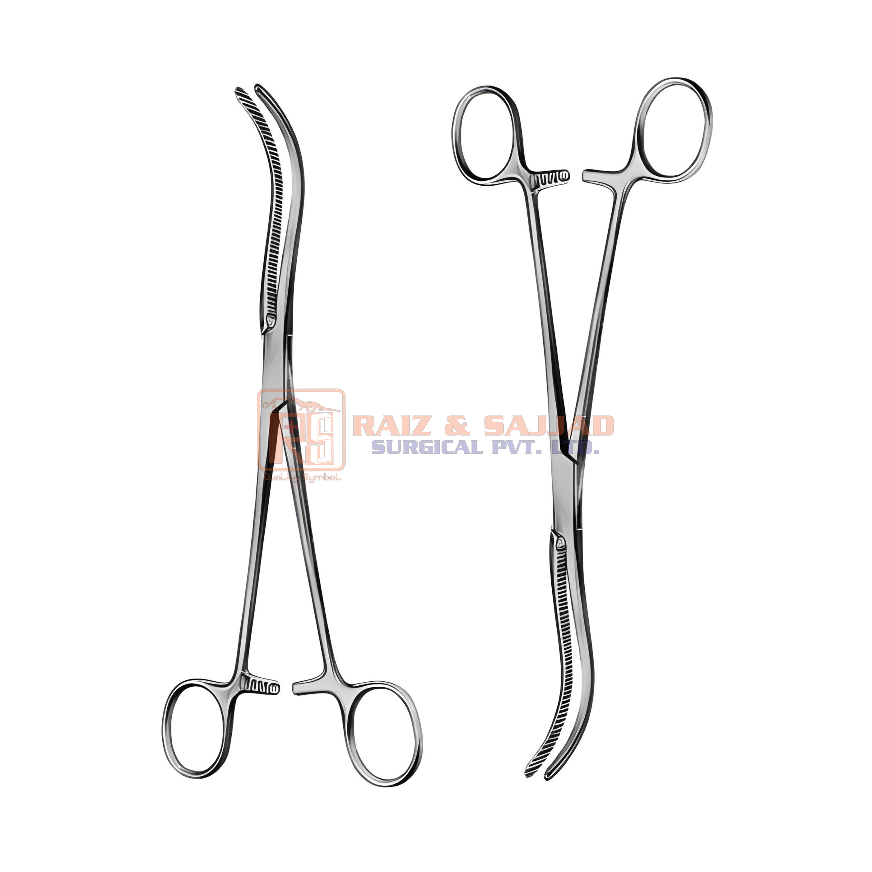 Top-Notch Quality Guyon Kidney Pedicle Clamp Forceps, Stainless Steel, ISO, CE, Approved, Custom Sizes, Matt and Polish Finish