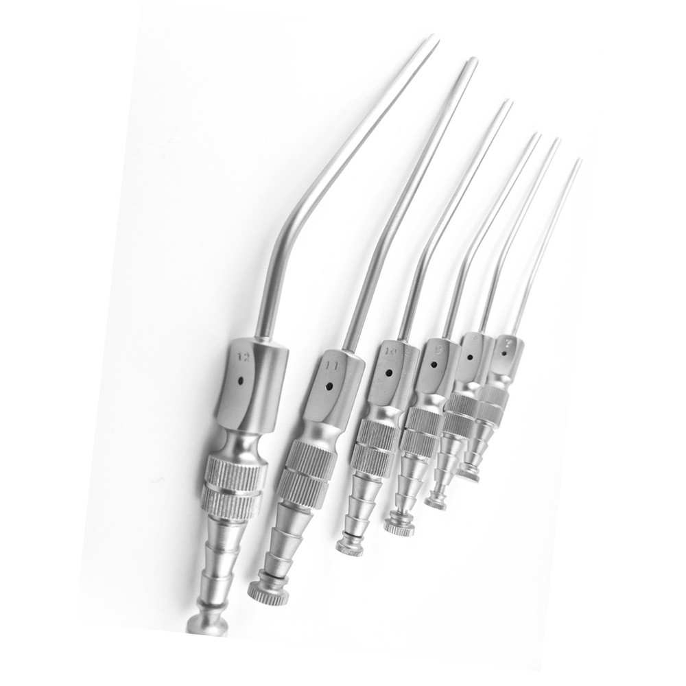 Medical Operation Stainless Steel Hollow Tube With Thumb Control Frazier Suction Tube Dental surgical instrument