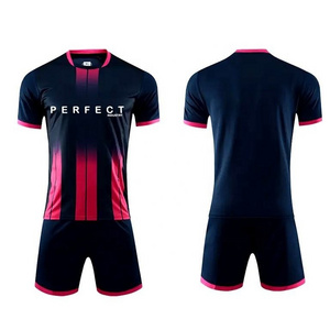 2024 Wholesale Customize Design High Quality Cheap Custom Soccer Jersey 100% Polyester Club Soccer Uniform