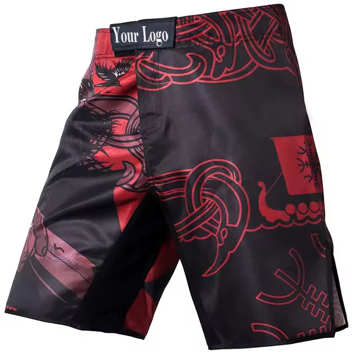 Wholesale Mma Bjj Cross Training Fitness Shorts Ufc Grappling Muay Thai Bjj Training Shorts Custom Sublimation Mma Fight Shorts