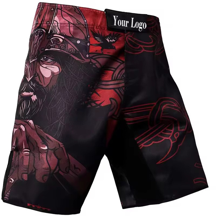 Wholesale Mma Bjj Cross Training Fitness Shorts Ufc Grappling Muay Thai Bjj Training Shorts Custom Sublimation Mma Fight Shorts