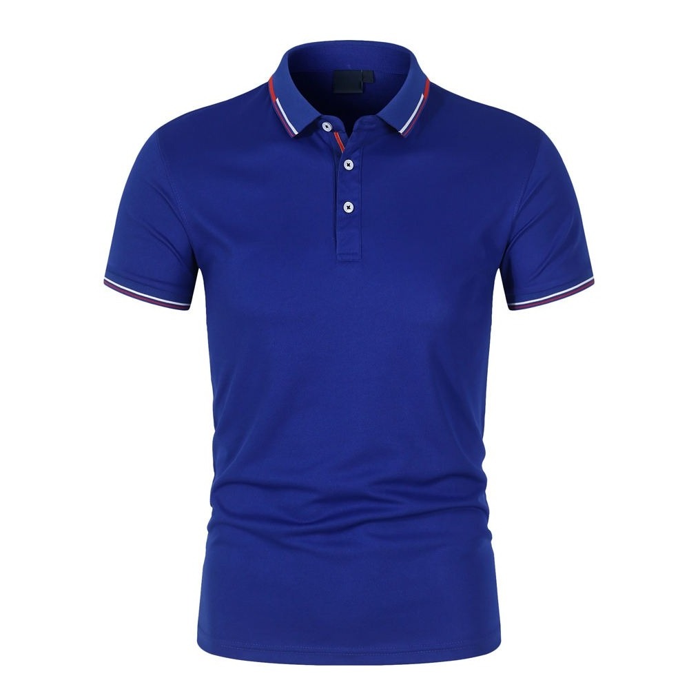 Men Solid Polo Shirts Short Sleeve Golf Pique Polo Shirt Plain 100% Cotton 210gsm Homme Polo t-shirt with collar