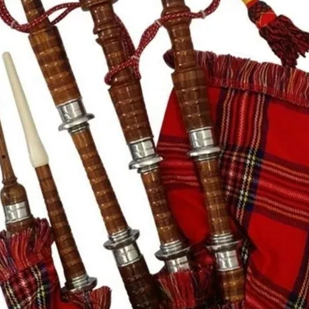 Hand Made Rosewood Irish National Tartan Bagpipe For Sale Wholesale Prices Irish Bagpipes Custom Made Best Tartan Bagpipes