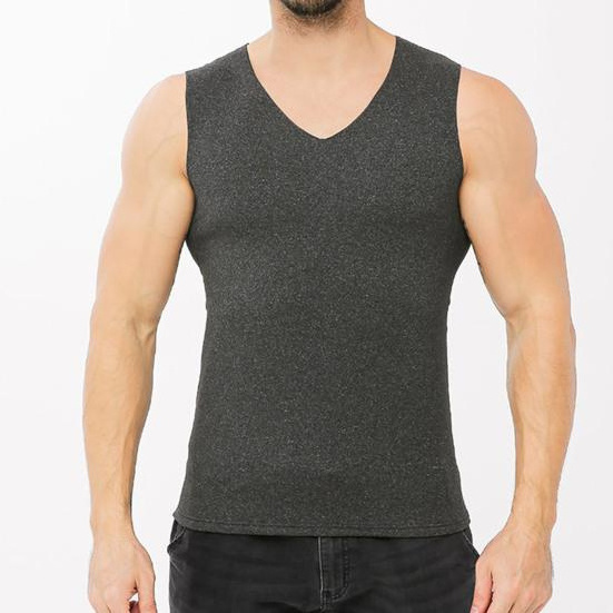 OEM Gym Singlets Men's Tank Tops Men Stringer Vest 100% Cotton Gym Wear Print Polyester Solid Pattern Singlet