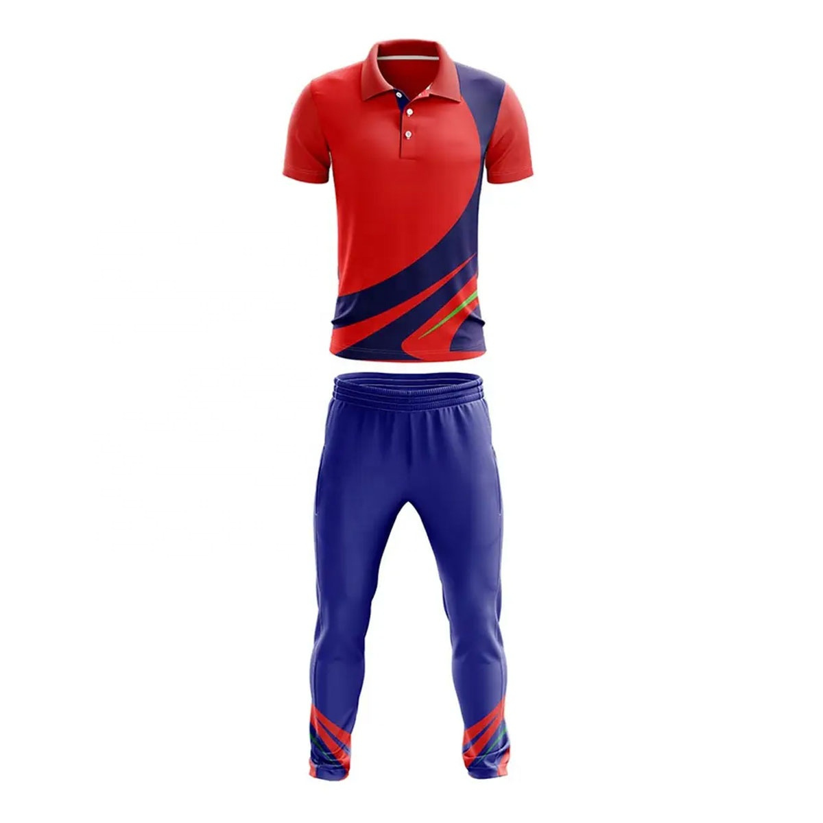 High Level Quality Cricket jersey and trousers Uniform Custom Logo Wholesale breathable Cricket College Team Uniform Set