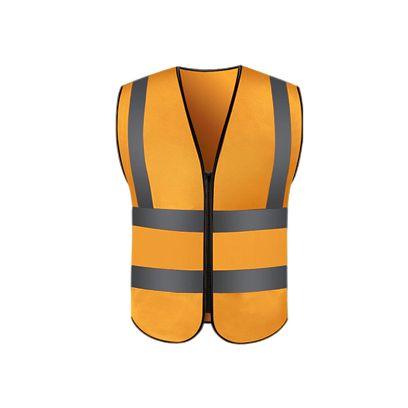 New Design High Quality Zipper Vests Polyester Safety High Visibility Reflective Vests With Customized Colors And Logo OEM