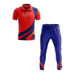 Wholesale Sublimated Cricket Jersey New Design / Custom Printed Cricket Uniform Custom Design and Logos 2023 Best Selling