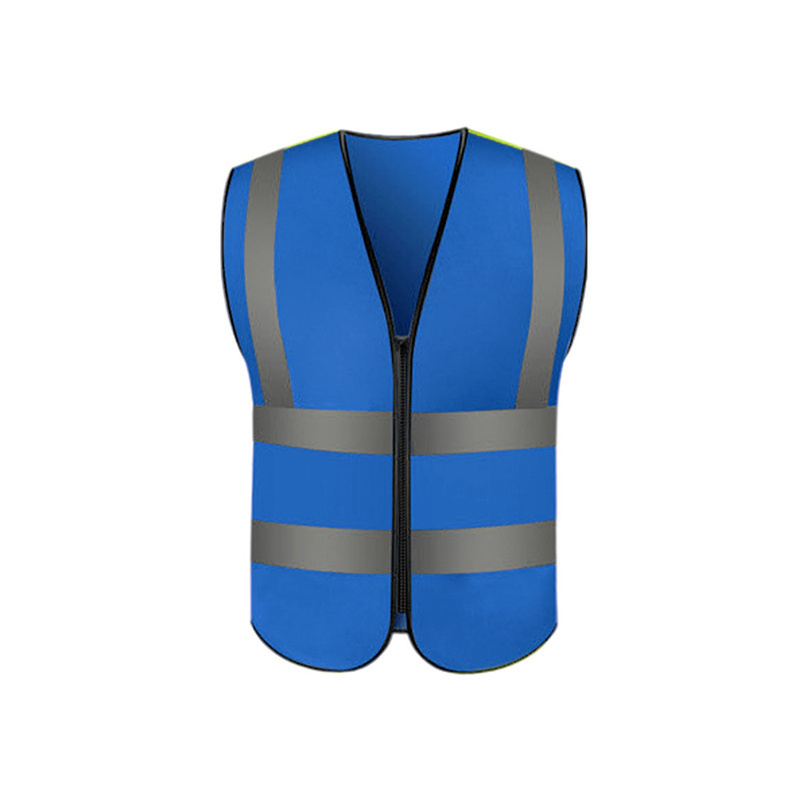 New Design High Quality Zipper Vests Polyester Safety High Visibility Reflective Vests With Customized Colors And Logo OEM