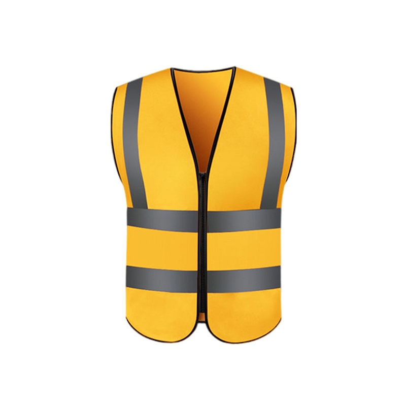 New Design High Quality Zipper Vests Polyester Safety High Visibility Reflective Vests With Customized Colors And Logo OEM