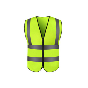 New Design High Quality Zipper Vests Polyester Safety High Visibility Reflective Vests With Customized Colors And Logo OEM