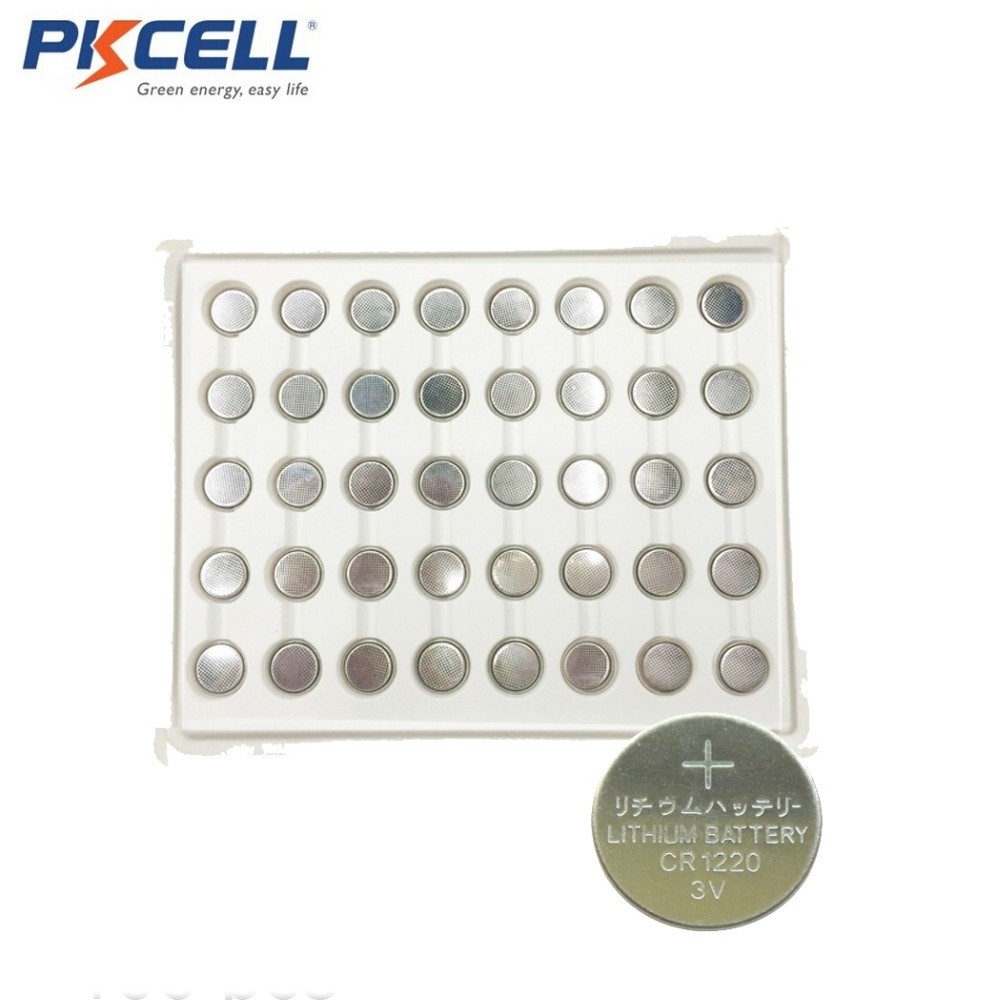 3v cr1220 pkcell button coin cell battery for watch cr1220 3v lithium battery button cell cr1220 3v cr2016 2025 cmos key battery