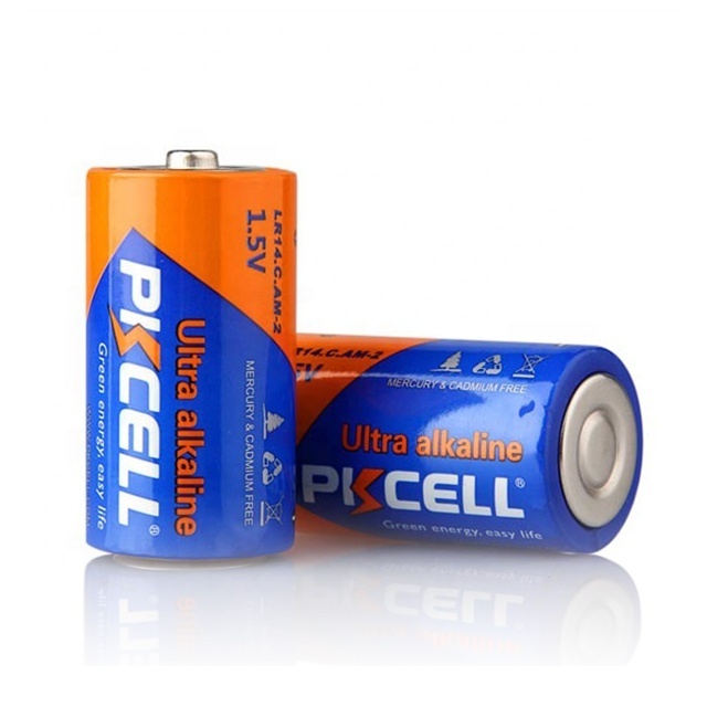 Pkcell Low Price lr14 1.5v c batteries C-Type cell alkaline primary batteries