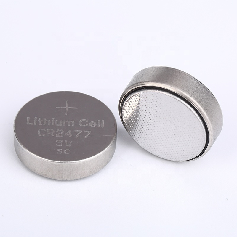 5 years shelf life high quality pkcell 3v lithium button cell coin battery cr2477