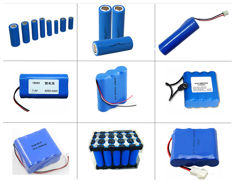 OEM  Power battery pack lithium battery packs 10440 16340 18650 21700 26650 32650 3.7V 7.4V 11.1V 14.8V