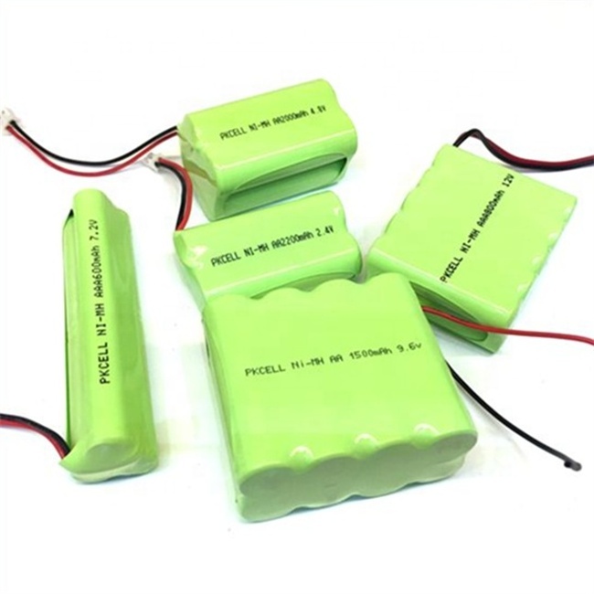 Factory price 2.4V 3.6V 4.8V 6V 7.2V 8.4V 9.6V 10.8V 12V 13.2V 14.4V AA AAA C D SC  F OEM Ni-MH battery pack