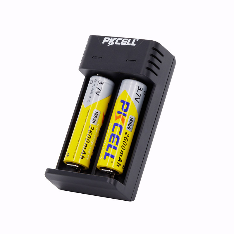 Fast Charge PKCELL Smart 18650 Rechargeable li ion Battery Charger With Usb 3.7v batteries charger