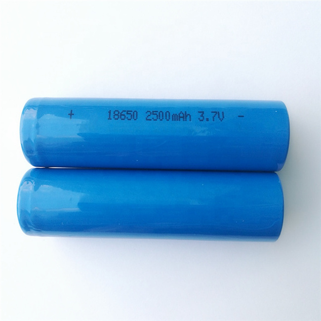 18650 Primary Li-Ion Battery 2500mah 3.7V Rechargeable Battery For LED Torch Flashlight Factory price