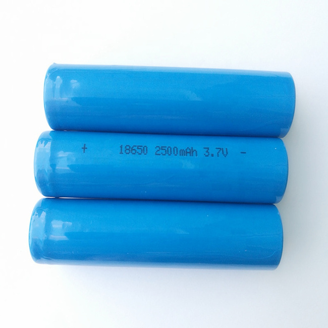 18650 Primary Li-Ion Battery 2500mah 3.7V Rechargeable Battery For LED Torch Flashlight Factory price