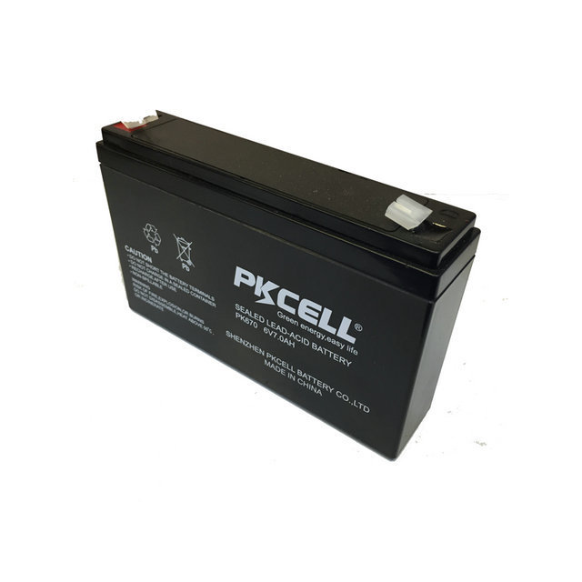 Sealed rechargeable lead acid  6v 7ah 20hr storage battery for ups