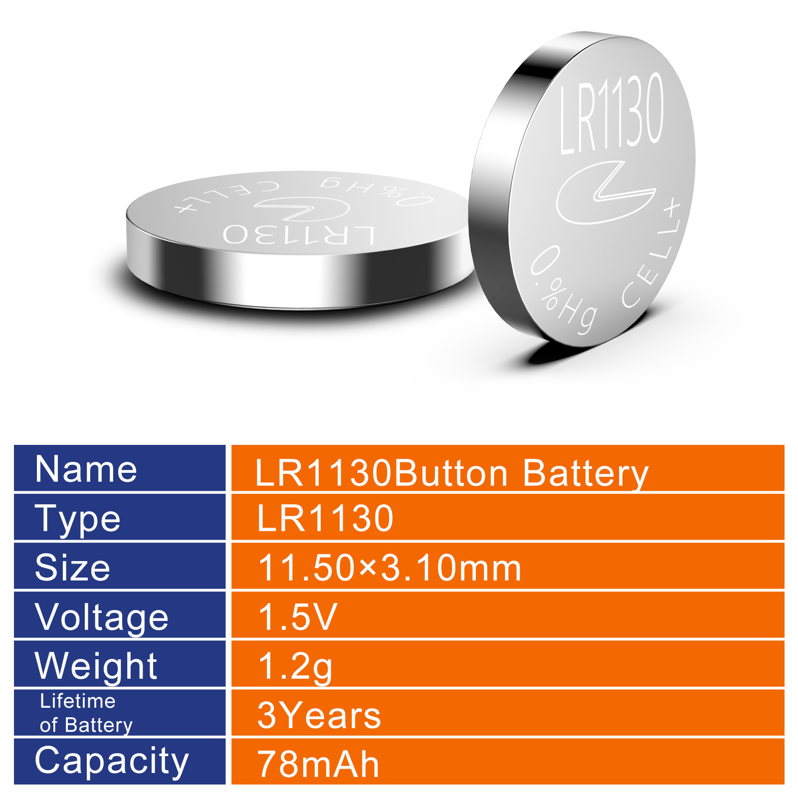 Hot Wholesale AG10 LR54/189/L1130 0%hg 1.5v mercury-free Button Cell AG Battery with China Supplier