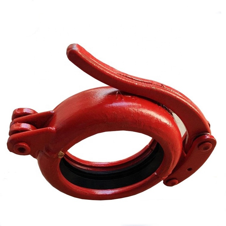 Concrete Pump Pipe Fittings Clamp Coupling flexible hose clamping machine