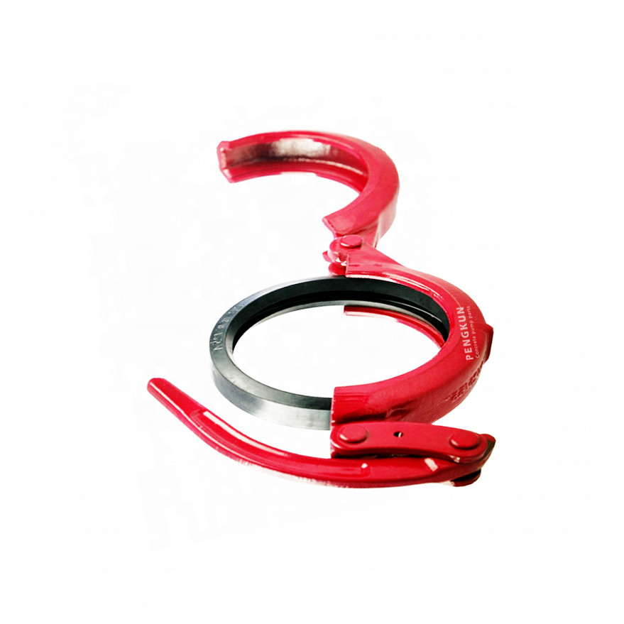 Concrete Pump Pipe Fittings Clamp Coupling flexible hose clamping machine