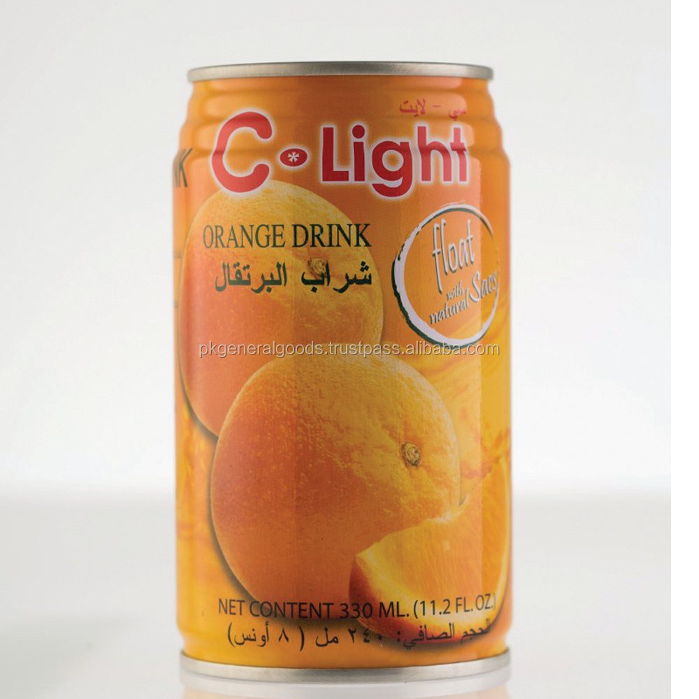 Fruit drink juice with Pulp Tin can 330ml. Food and beverage , Made in Thailand , product of Thailand. Fruits Product