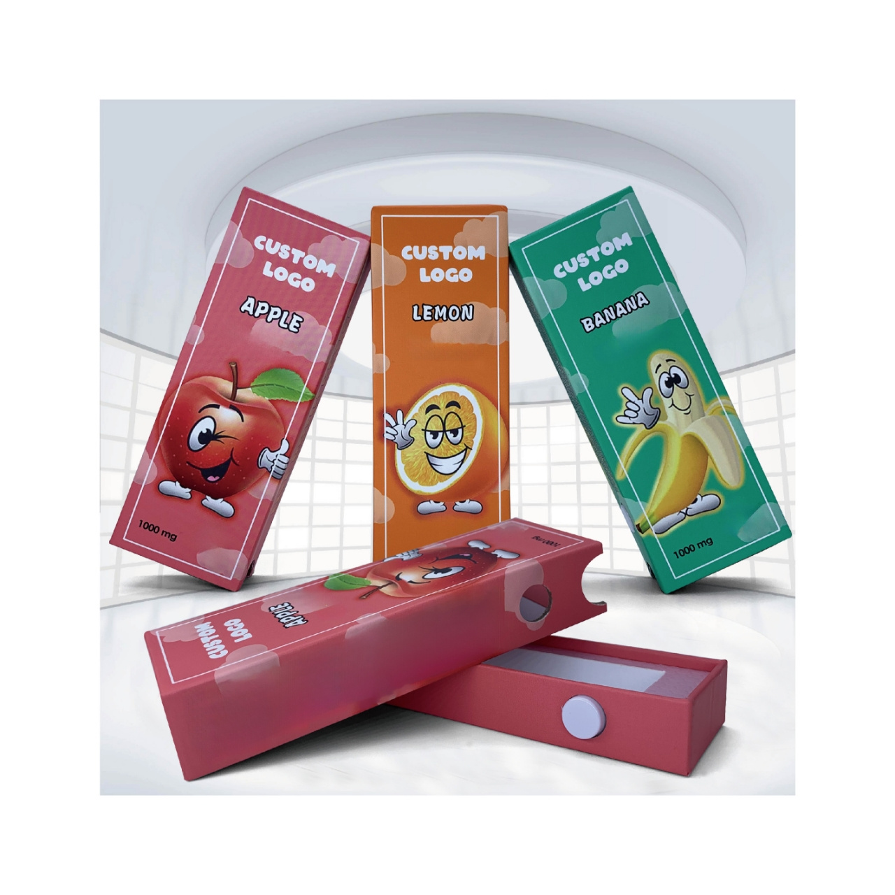 Custom eco friendly logo printed elfbar cigarette high quality disposable 0.5g 1g 2g cart boxes pen child resistant cart