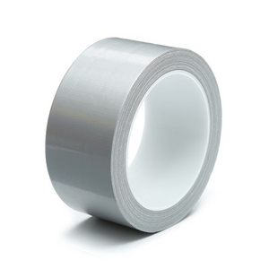 Heavy Duty 50mm Silver Fabric Floor  Manufacture Rubber Glue Waterproof Single Sided Seal Cloth Duct Adhesive Tape