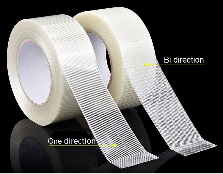 hot melt heavy duty clear packing wrapping hot melt fiberglass reinforced filament strapping tape