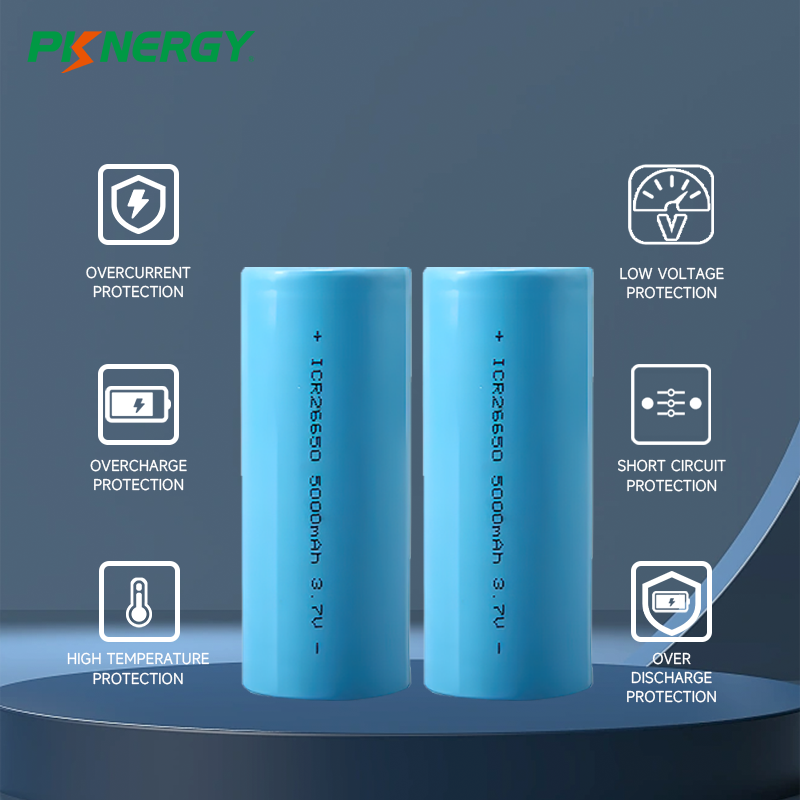 26650 Factory Price 26650 Lithium Lion Battery 5000mAh 4200MAH 3.7v Rechargeable li ion 26650 flashlight Battery