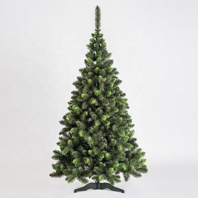 Newest Festival Artificial PVC Christmas Light Green Branches Pine Tree For Home Decoration