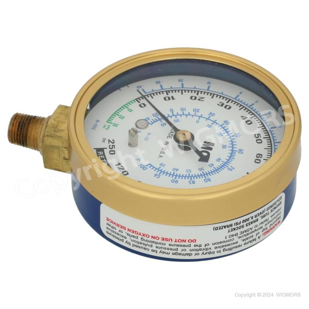 Manometer of low pressure Mastercool ML for R12 R22 R502, Low side