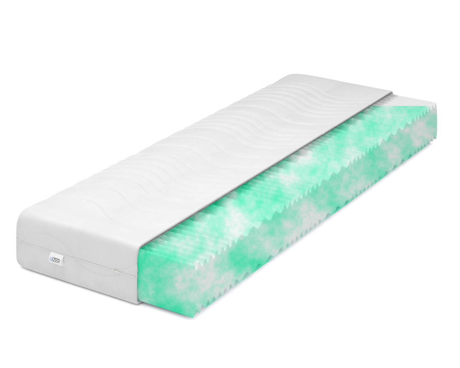 Mattresses Premium Comfort foam Cut profiled foam 7- zones wave Memory Height 6-28  cm Hotel All Size Topper