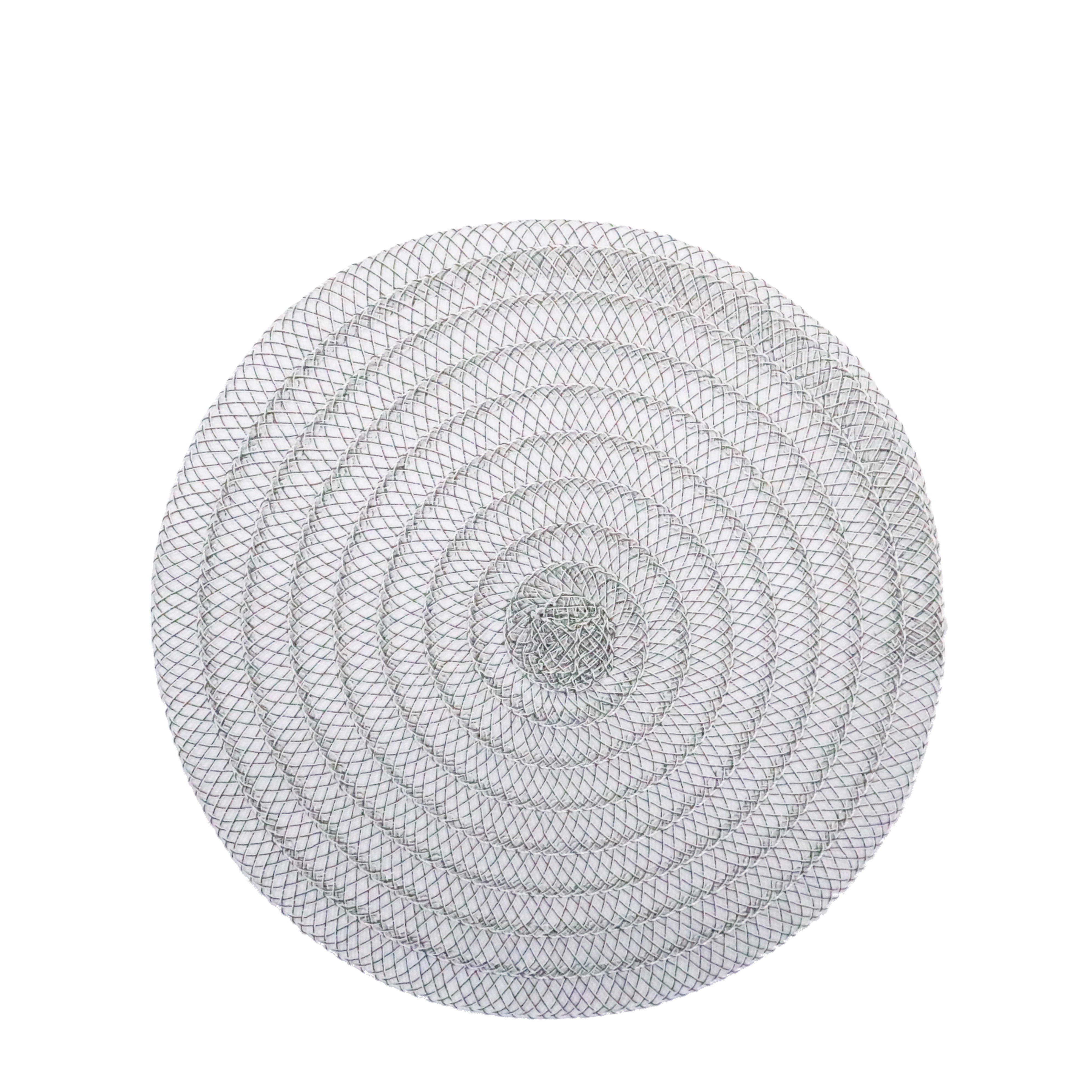 2024 New Luxury new design TSL pvc woven placemat round mat