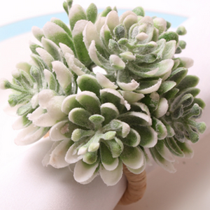 2024 New products flower shape bright napkin rings for weddings love napkin ring