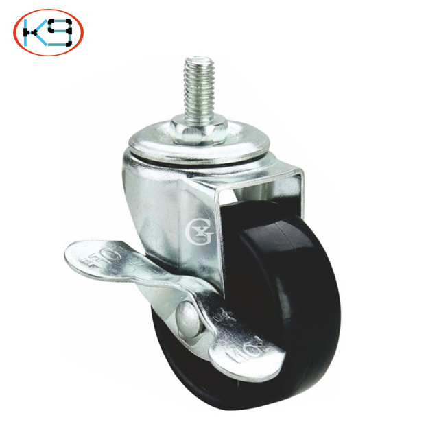 Hight Quality 4 Inch ESD Caster Wheels Handcart Caster With Brake Bushing Caster Series AL-404 For Industrial System