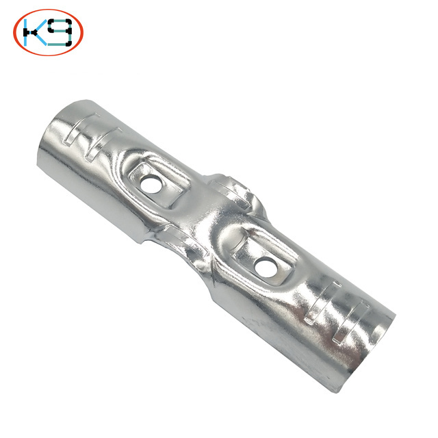 Lean Tube Connector Universal Cold-Rolled Steel Plastic Coated Pipe/Tube pipe connectors Metal Joint For Pipe Rack System